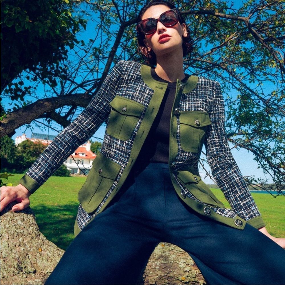 Veronica Beard fielding Dickey jacket